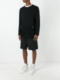 zipped mesh pocket sweatshirt 