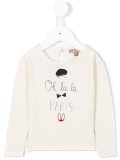 oh la la print top