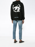 'care of' print hoodie