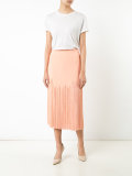 fringed midi skirt