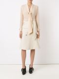 mid-length lace up skirt
