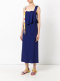 long floral strap dress 