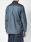flap pockets denim shirt