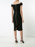 cut-off neck detail dress