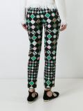 geometric print trousers