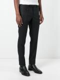 pleated slim fit trousers