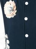 contrast bomber jacket