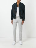 contrast trim track pants