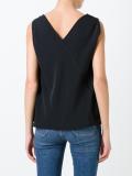 sleeveless V-neck top
