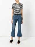 striped fitted T-shirt