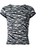 zebra print T-shirt