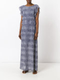 patterned maxi dress