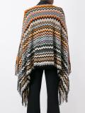 zig-zag knit poncho