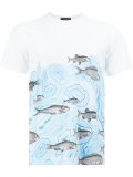 fish print T-shirt