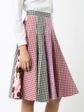 patched skater skirt