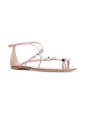 embellished flat sandals