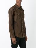 pocketed button down shirt