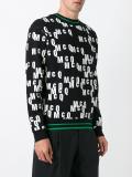 all-over logo print sweatshirt