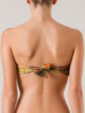 printed bandeau bikini top