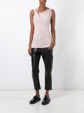 asymmetric neck tank top