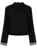 long embroidered sleeve blouse