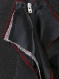 collarless cocoon coat