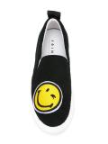 smile patch slip-on sneakers