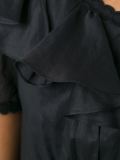 伞摆荷叶边晚礼服