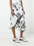 printed crumpled skirt 