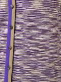 blurry stripes V-neck cardigan