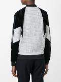 velvet panel track jacket
