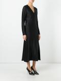 V-neck flared dress