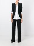 plaid straight tailored trousers