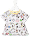 Space Monsters print T-shirt