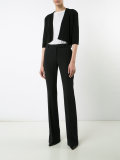cropped angular cardigan
