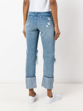 denim distressed jeans