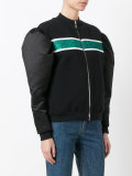 puff sleeve bomber jacket