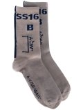 logo intarsia socks