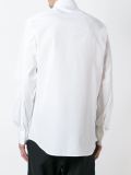 striped bib detail shirt