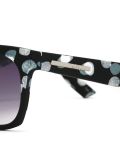 hazy lights print sunglasses  