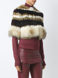 fur cropped jacket