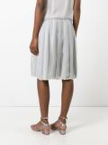 pleated midi skirt