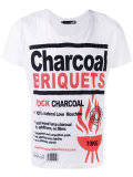 charcoal print T-shirt