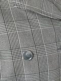 checked trench coat 