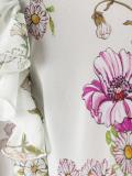 floral print sheer blouse