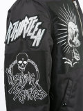 multiple patches bomber jacket