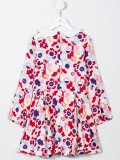 logo flower print dress