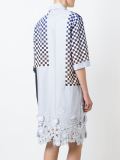 patchwork shirt dress
