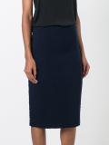 frayed knit skirt