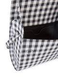 checked crossbody bag